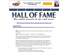 Tablet Screenshot of c64-hof.com